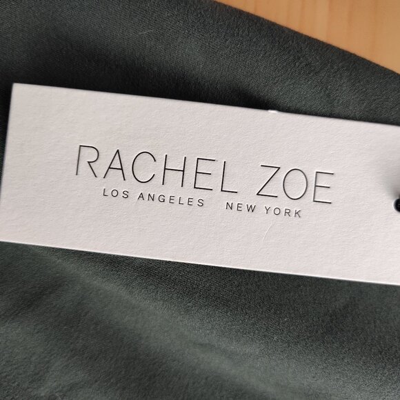 Rachel Zoe Dark Green Midrise Shorts Size L NWT Chic - Picture 2 of 12